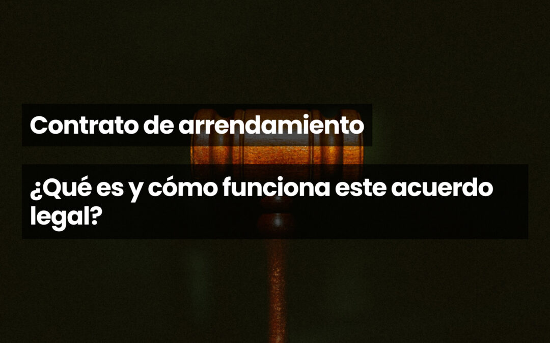 Contrato de arrendamiento