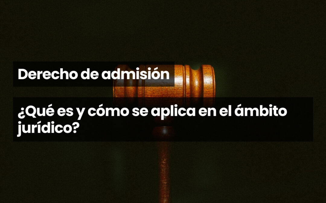 Derecho de admisión