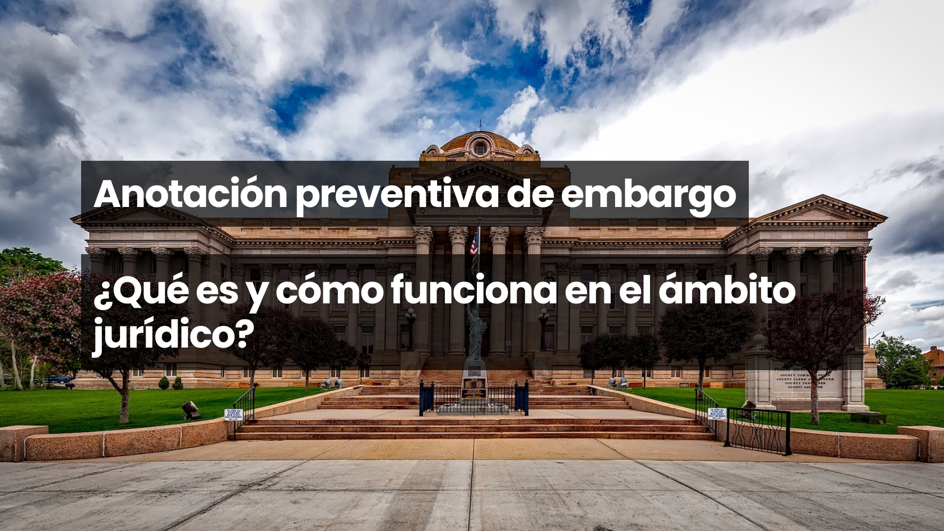 Anotación preventiva de embargo