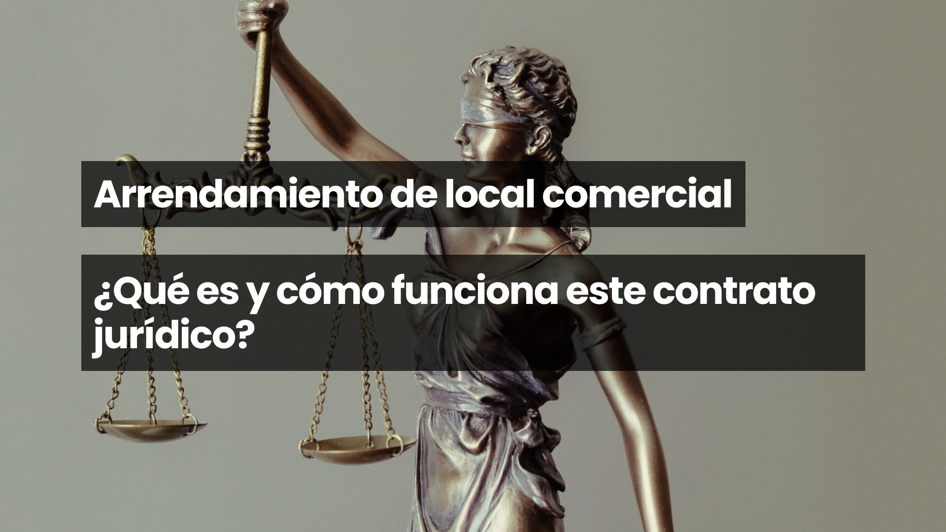 Arrendamiento de local comercial
