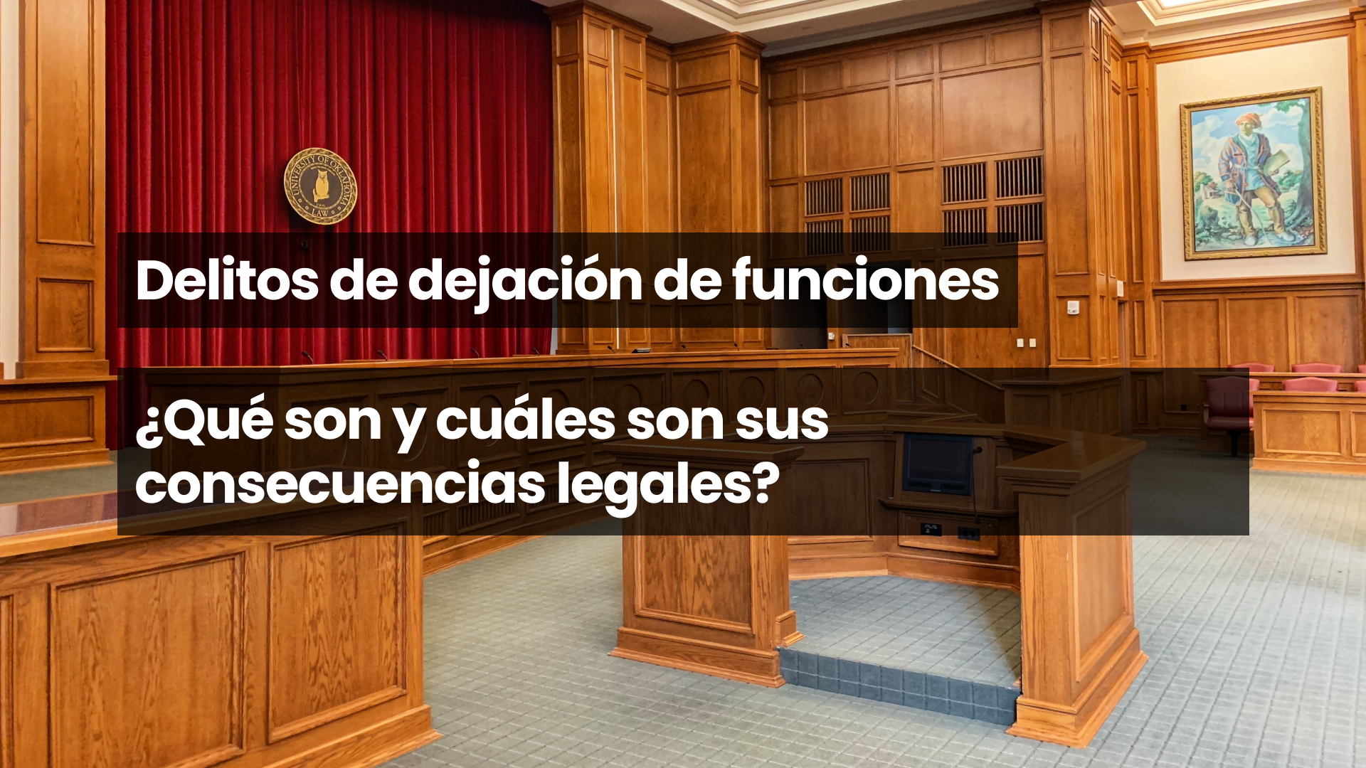 Delitos de dejación de funciones