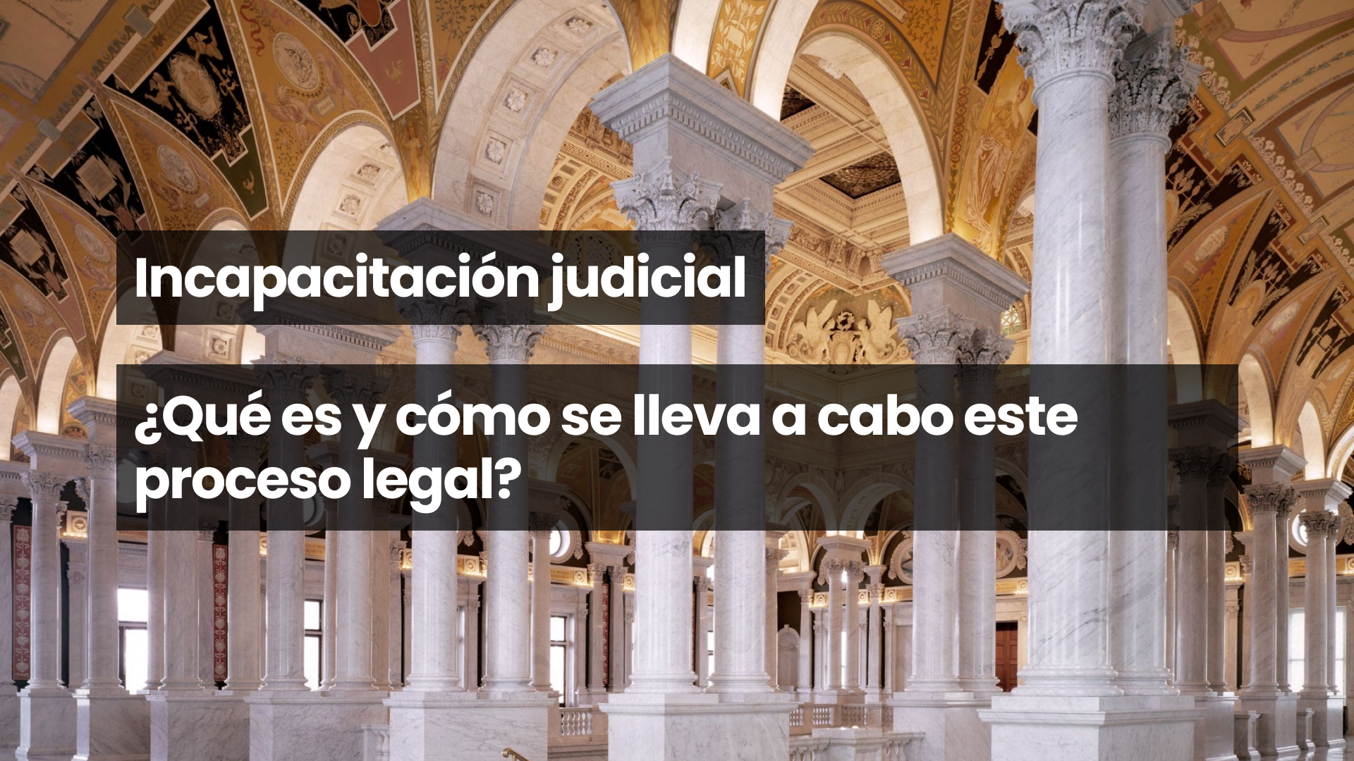 Incapacitación judicial