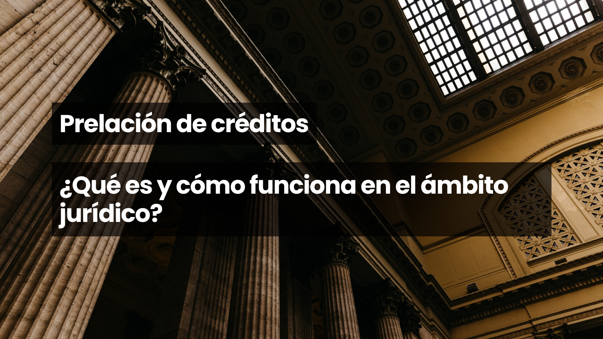 Prelación de créditos