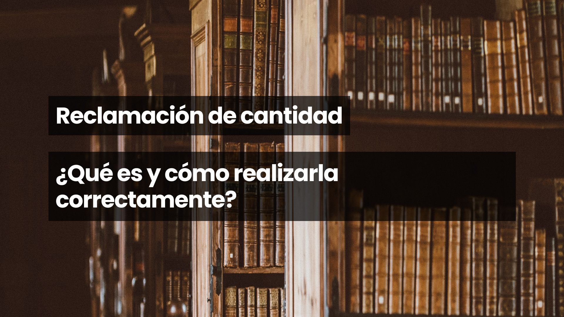 Reclamación de cantidad