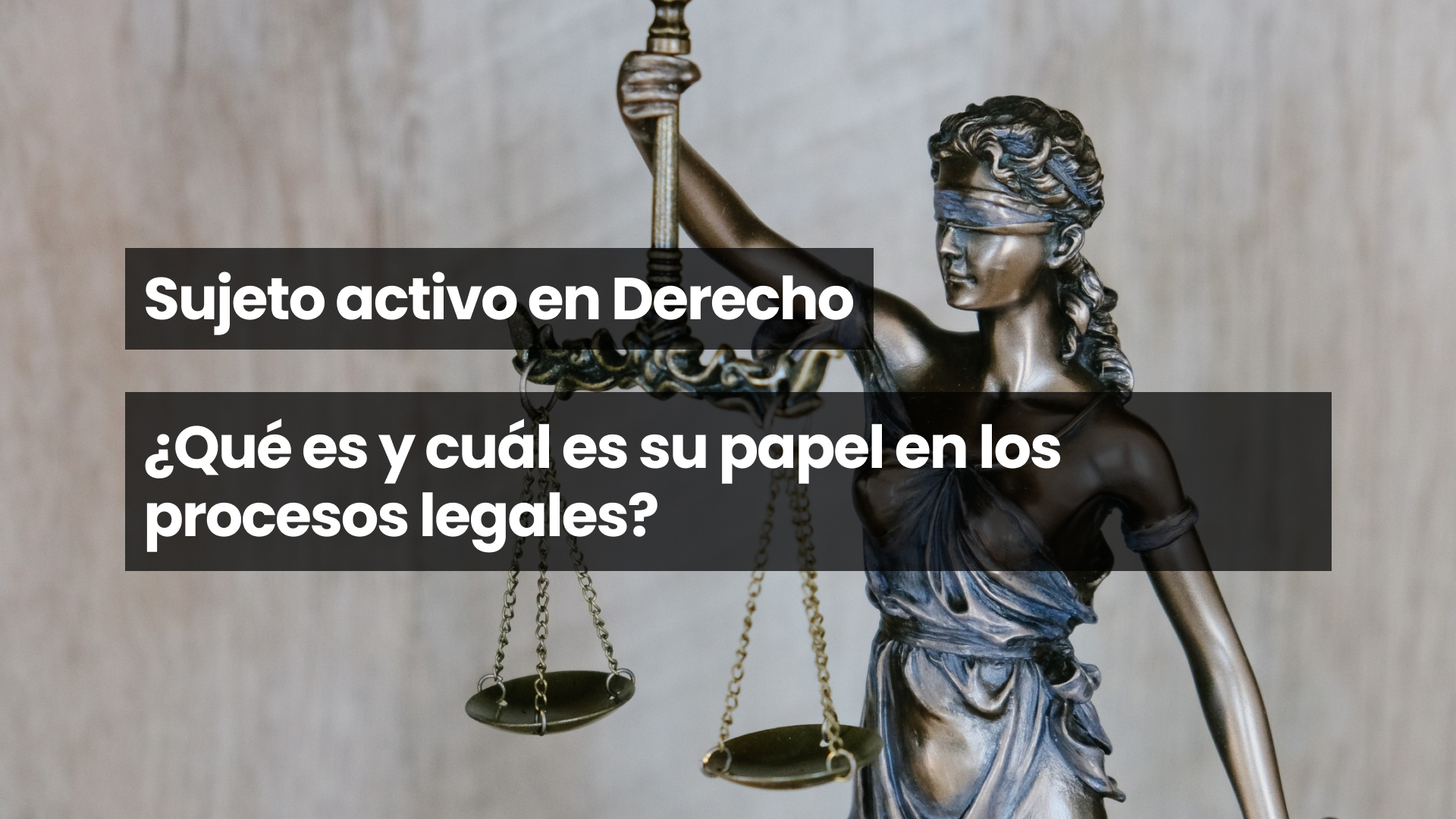 Sujeto activo
